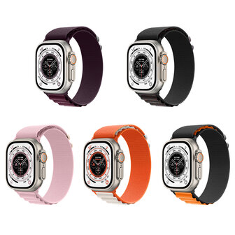 Hoco Climbing WA 20 Watch Bandje - Geschikt voor Watch - 42MM / 44MM / 45MM / 49MM - Bordeaux