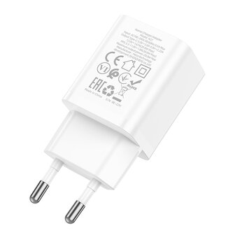 Motorola Moto G100 - 2m Type C &amp;amp; Stekker (N27) - 20W - Wit