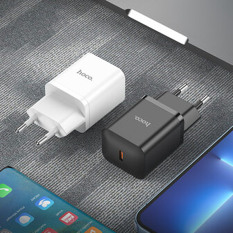 Xiaomi Note 10 - 2m Type C &amp;amp; Stekker (N27) - 20W - Wit