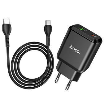 Google Pixel 7A - Type C Kabel &amp;amp; Stekker (N28) - 20W - Zwart