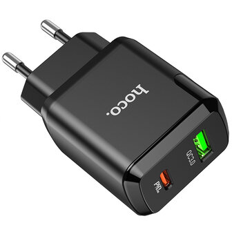 Google Pixel 7A - Type C Kabel &amp;amp; Stekker (N28) - 20W - Zwart