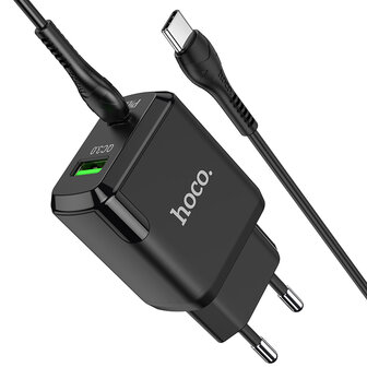 Google Pixel 7A - Type C Kabel &amp;amp; Stekker (N28) - 20W - Zwart