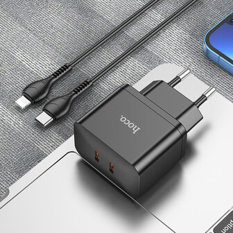 Oppo A78 - Type C Kabel &amp;amp; Stekker (N29) - 35W - Zwart