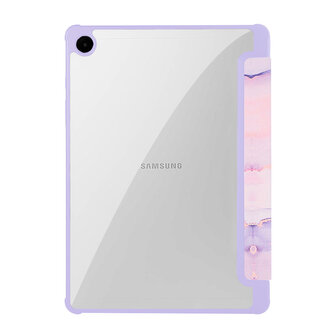 Samsung Tab A9 Plus - Marmer Paars - Smart Cover