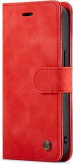 iPhone 14 Crimson Red - 2 in 1 Book Case