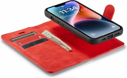 iPhone 14 Crimson Red - 2 in 1 Book Case