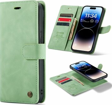 iPhone 14 Pro Pistache Green - 2 in 1 Book Case