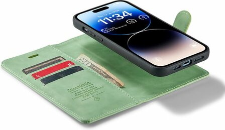 iPhone 14 Pro Pistache Green - 2 in 1 Book Case