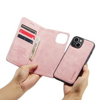 iPhone 13 Pale Pink - 2 in 1 Book Case