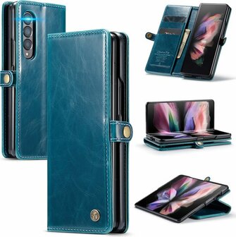 Samsung Z Fold 4 Rustiek Emerald Green - Book Case