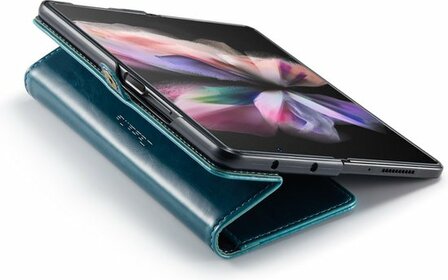 Samsung Z Fold 4 Rustiek Emerald Green - Book Case