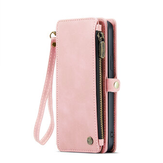 iPhone 15 Pale Pink - MagSafe Book Case met Rits