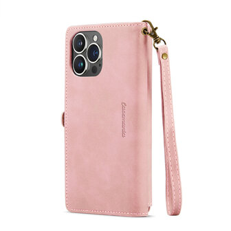 iPhone 15 Pale Pink - MagSafe Book Case met Rits