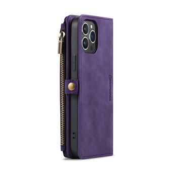 iPhone 15 Deep Purple - MagSafe Book Case met Rits