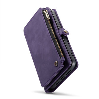 iPhone 15 Deep Purple - MagSafe Book Case met Rits