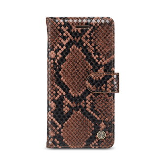 iPhone SE 2022 Bruin - Slangen Book Case