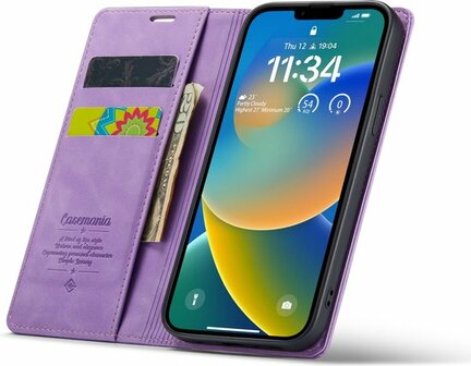 iPhone 14 Bright Lila - Book Case