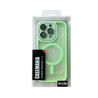 iPhone 16 Pro - Groen - Matte Armor met Cam Bescherming - Geschikt voor MagSafe