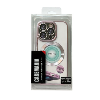 iPhone 14 Pro Roze - TPU Back Cover Geschikt voor Magsafe