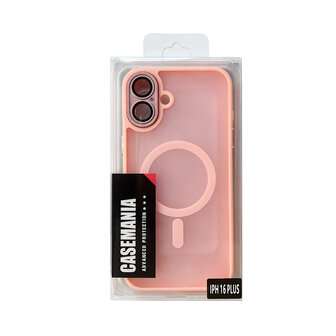 iPhone 16 Plus - Matte MagSafe Armor Back Cover - Roze