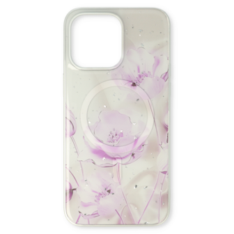 iPhone 15 Paars - MagSafe TPU Marmer