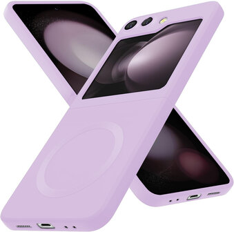 Samsung Z Flip 6 - Paars - TPU Back Cover - Geschikt voor Magsafe