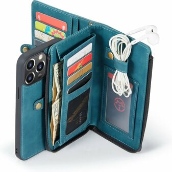 iPhone 13 Pro Emerald Green - 2 in 1 Extra Vakken Book Case