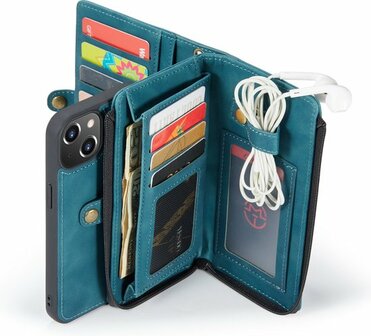 iPhone 13 Mini Emerald Green - 2 in 1 Extra Vakken Book Case