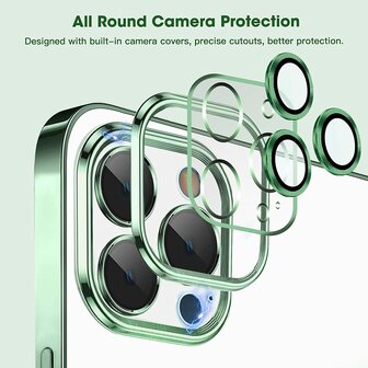 iPhone 15 Pro Groen - TPU Back Cover - Geschikt voor Magsafe