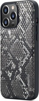 iPhone 13 Pro Max Zwart - 2 in 1 Slangen Book Case