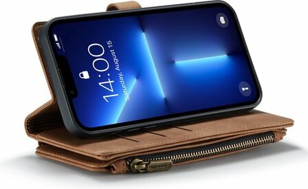 iPhone 13 Pro Max Sienna Brown - Book Case met Rits