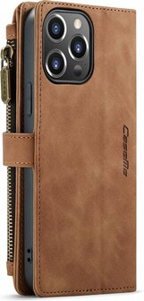 iPhone 13 Pro Max Sienna Brown - Book Case met Rits