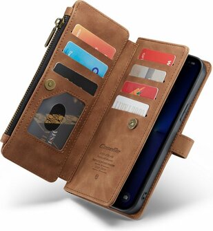 iPhone 13 Pro Max Sienna Brown - Book Case met Rits