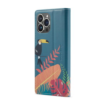 iPhone 14 Pro met Tropica Print - Book Case