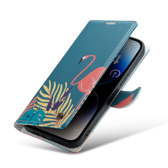 iPhone 14 Pro met Tropica Print - Book Case