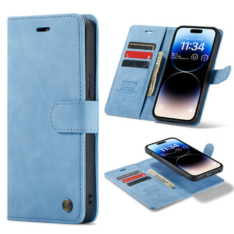 iPhone 13 Pro Max Sky Blue - 2 in 1 Book Case