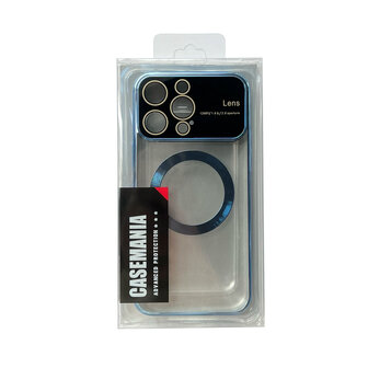 iPhone 15 Blauw - MagSafe TPU Back Cover - Camera Protector