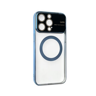 iPhone 15 Blauw - MagSafe TPU Back Cover - Camera Protector