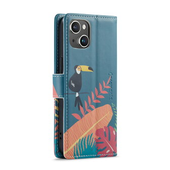 iPhone 14 met Tropica Print - Book Case