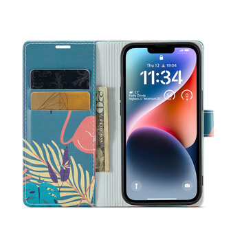iPhone 14 met Tropica Print - Book Case