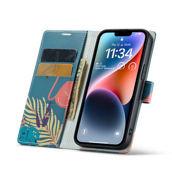 iPhone 14 met Tropica Print - Book Case