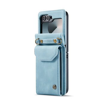 Samsung Flip 6 - Aqua Blue - Book Case met Koord