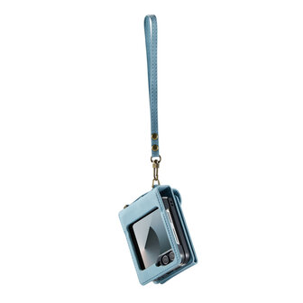 Samsung Flip 6 - Aqua Blue - Book Case met Koord