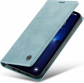 iPhone 13 Pro Max Aqua Blue - Book Case