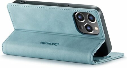 iPhone 13 Pro Max Aqua Blue - Book Case