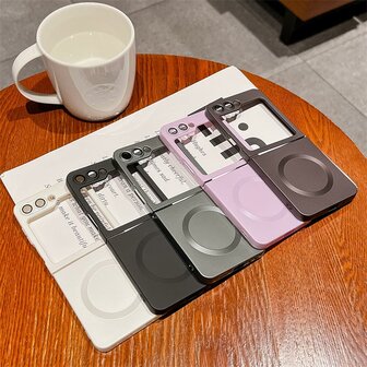 Samsung Z Flip 6 - Zwart - TPU Back Cover - Geschikt voor Magsafe