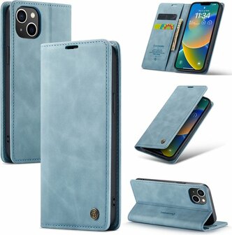 iPhone 14 Aqua Blue - Book Case