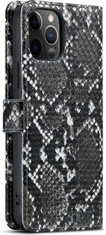 iPhone 11 Zwart - Slangen Book Case
