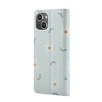 iPhone 14 met Madeliefje Print - Book Case