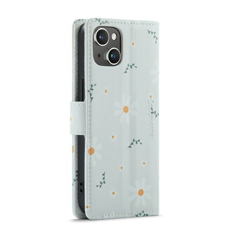 iPhone 14 met Madeliefje Print - Book Case